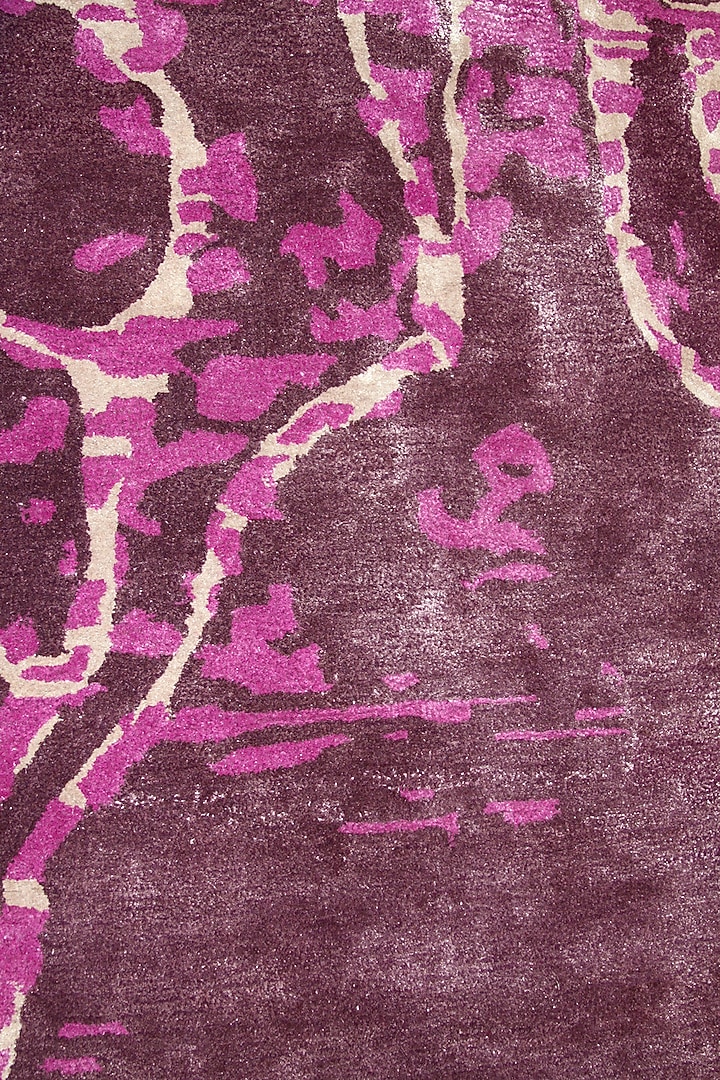 Pink & Brown Handcrafted Carpet by QAALEEN at Pernia's Pop Up Shop
