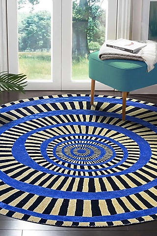 Multi-Colored Handcrafted Rug by QAALEEN