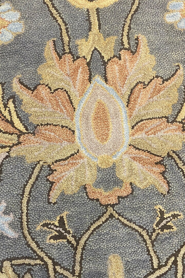 Grey Handwoven Carpet by QAALEEN at Pernia's Pop Up Shop