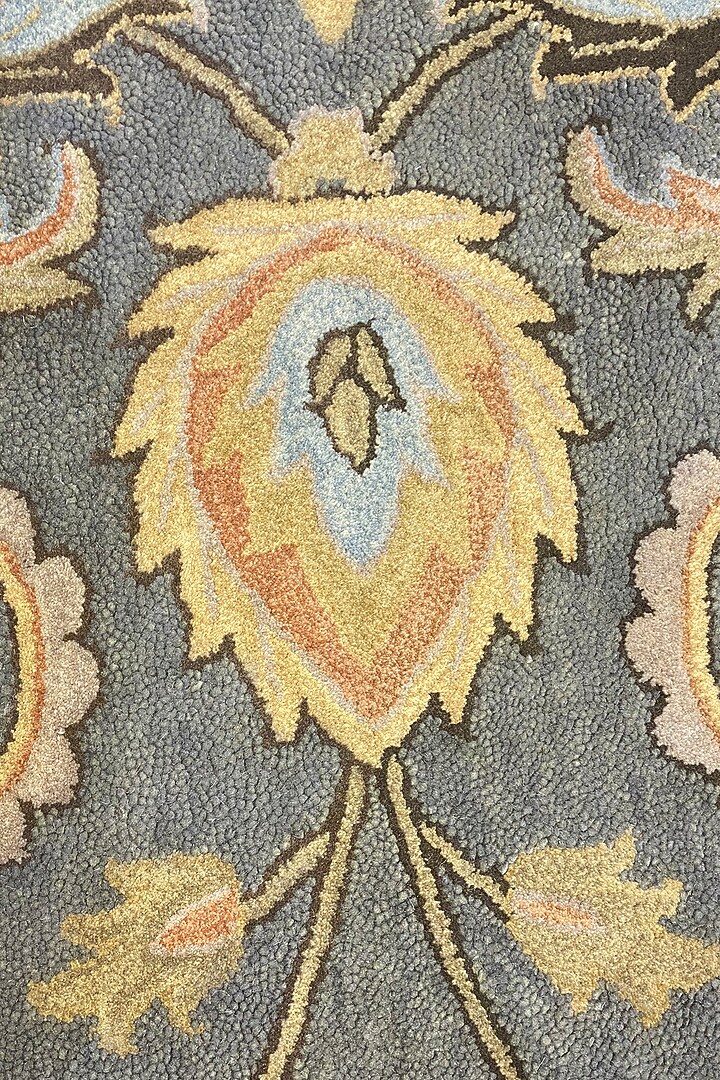 Grey Handwoven Carpet by QAALEEN at Pernia's Pop Up Shop