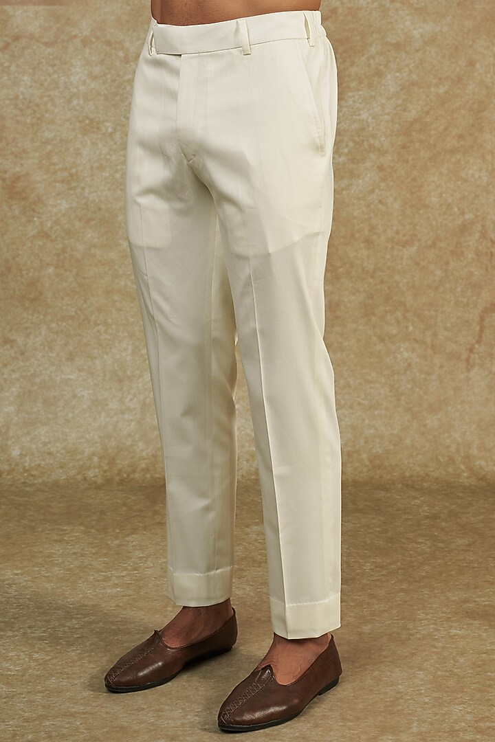 Ivory Kashmiri Embroidered Bundi Jacket With Kurta Set by Qbik Men at Pernia's Pop Up Shop