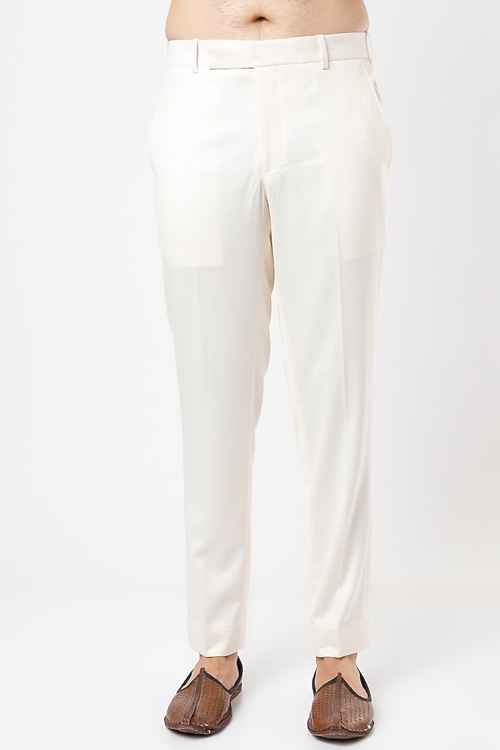 Blush Pink Viscose Wool Indo-Western Jacket Set by Qbik Men at Pernia's Pop Up Shop