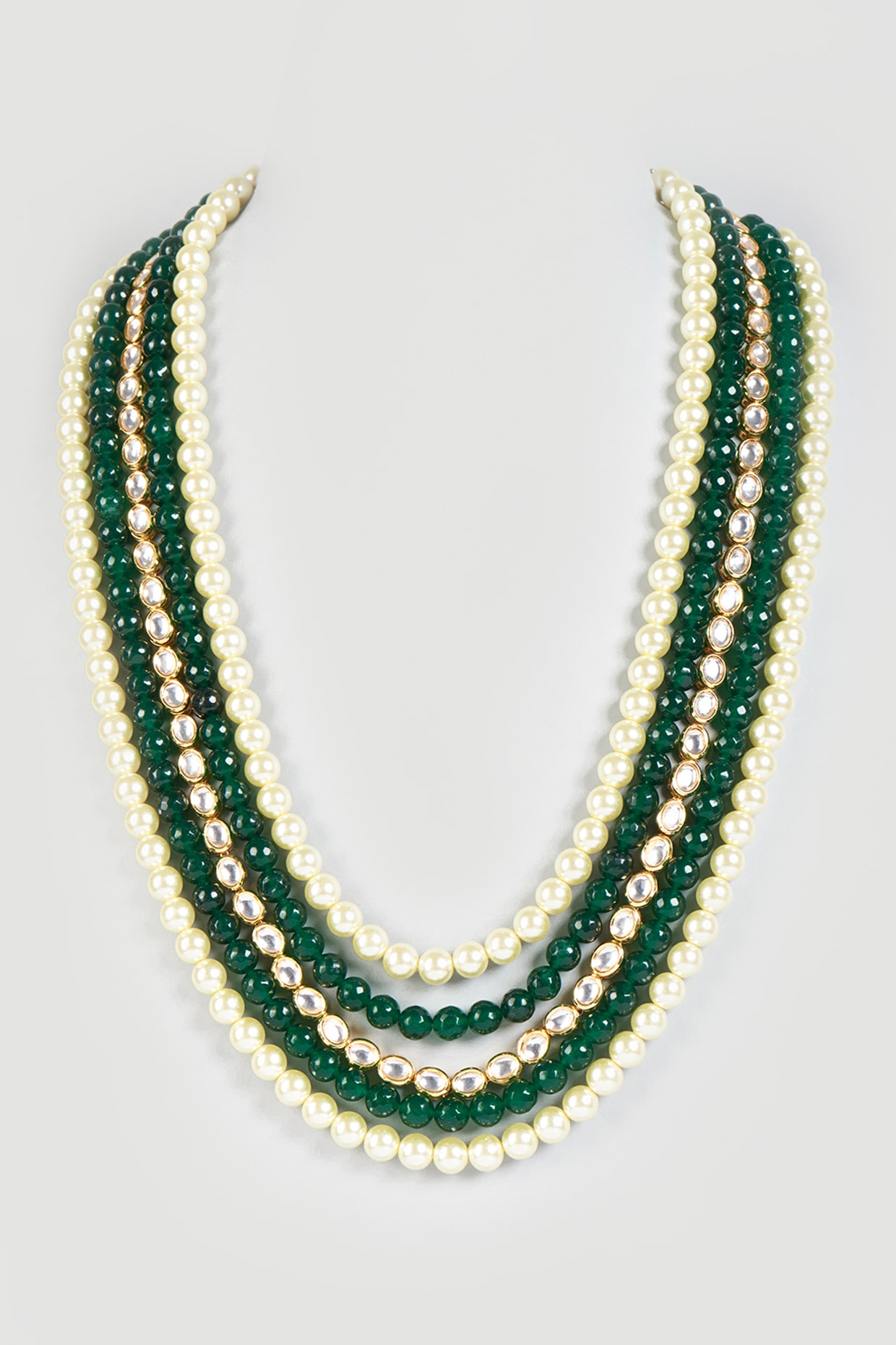 White \u0026 Green Onyx Stone Mala Design by 