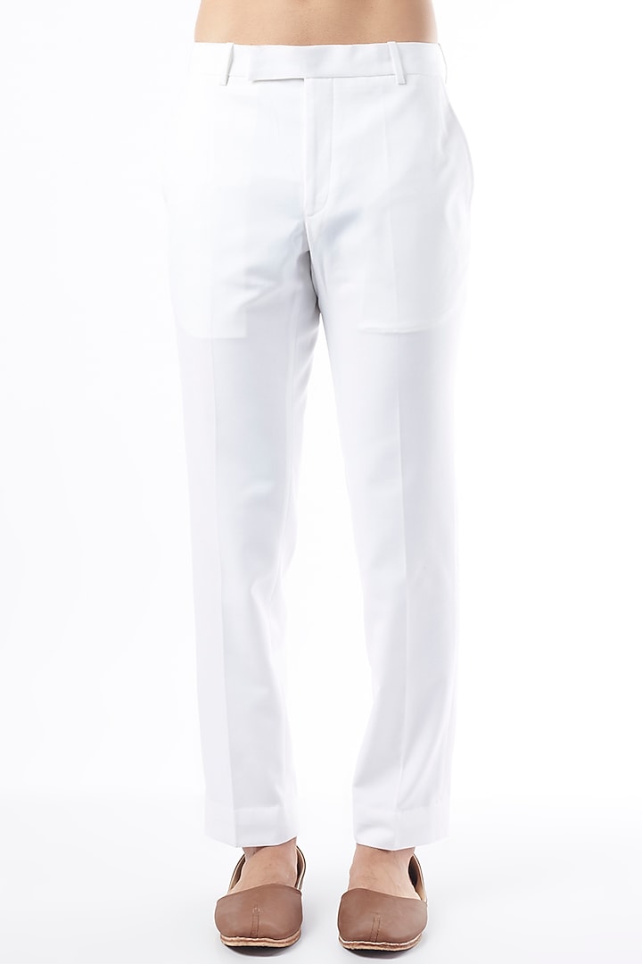 Mint Viscose Wool Wedding Bandhgala Jacket Set by Qbik Men at Pernia's Pop Up Shop