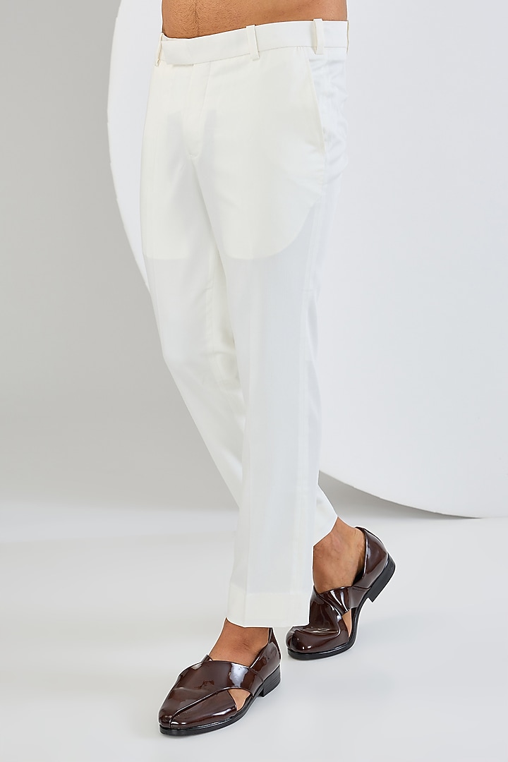 Mint Viscose Suiting Knit Embroidered Groom Indowestern Set by Qbik Men at Pernia's Pop Up Shop