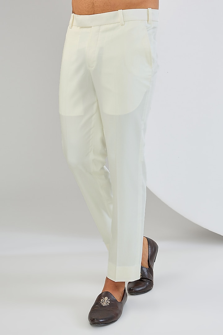 Mint Cotton Matka Kashmiri Embroidered Kurta Set by Qbik Men at Pernia's Pop Up Shop