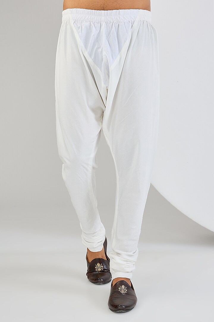 Ivory Chanderi Silk Kurta Set by Qbik Men at Pernia's Pop Up Shop