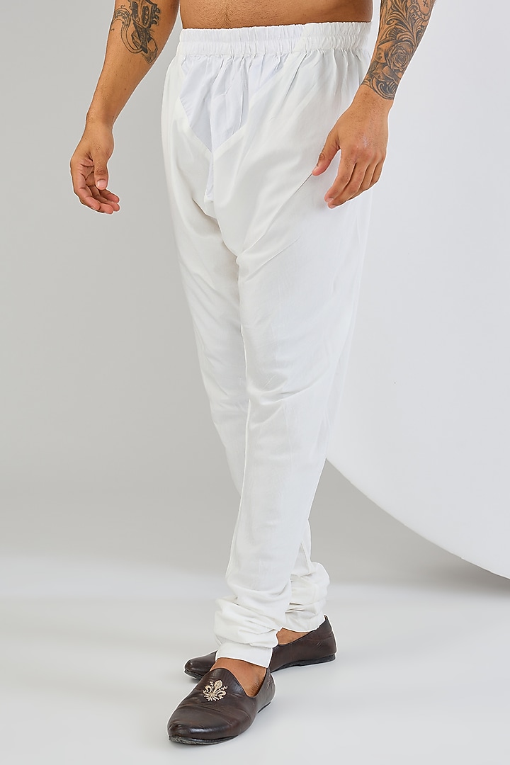 Light Mint Chanderi Silk Kurta Set by Qbik Men at Pernia's Pop Up Shop