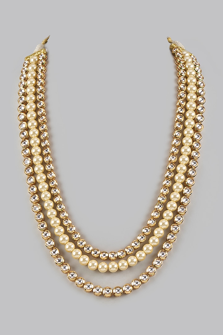 Ivory Kundan & Pearl Mala by Qbik Men at Pernia's Pop Up Shop