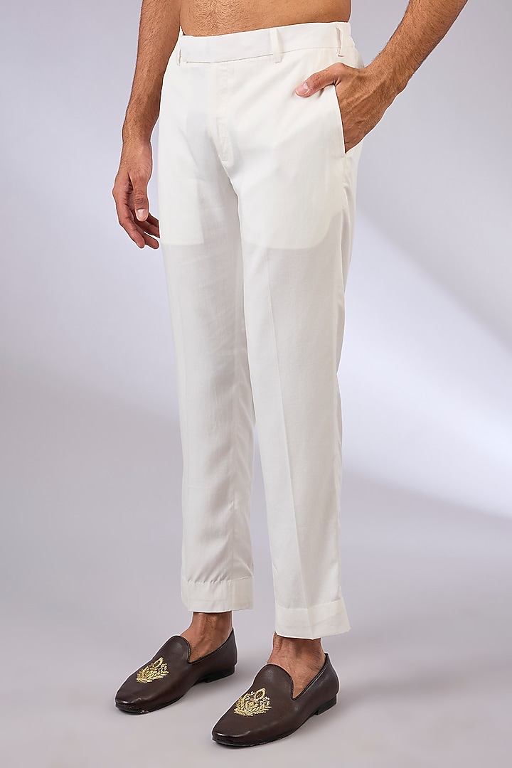 Ivory Cotton & Cotton Matka Kurta Set by Qbik Men at Pernia's Pop Up Shop