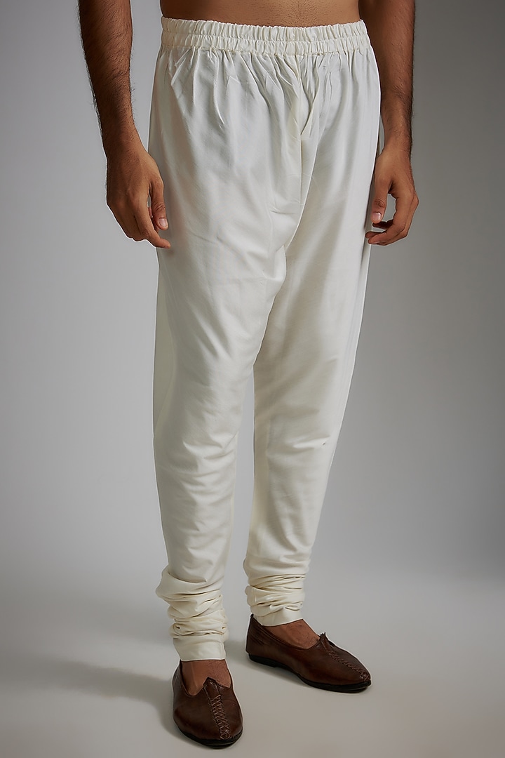 Ivory Jacquard Embroidered Groom Sherwani Set by Qbik Men at Pernia's Pop Up Shop