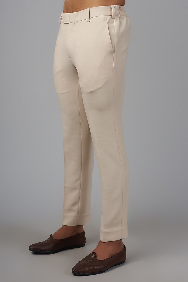 Mint Viscose Wool & Pashmina Silk Wedding Indowestern Set by Qbik Men at Pernia's Pop Up Shop