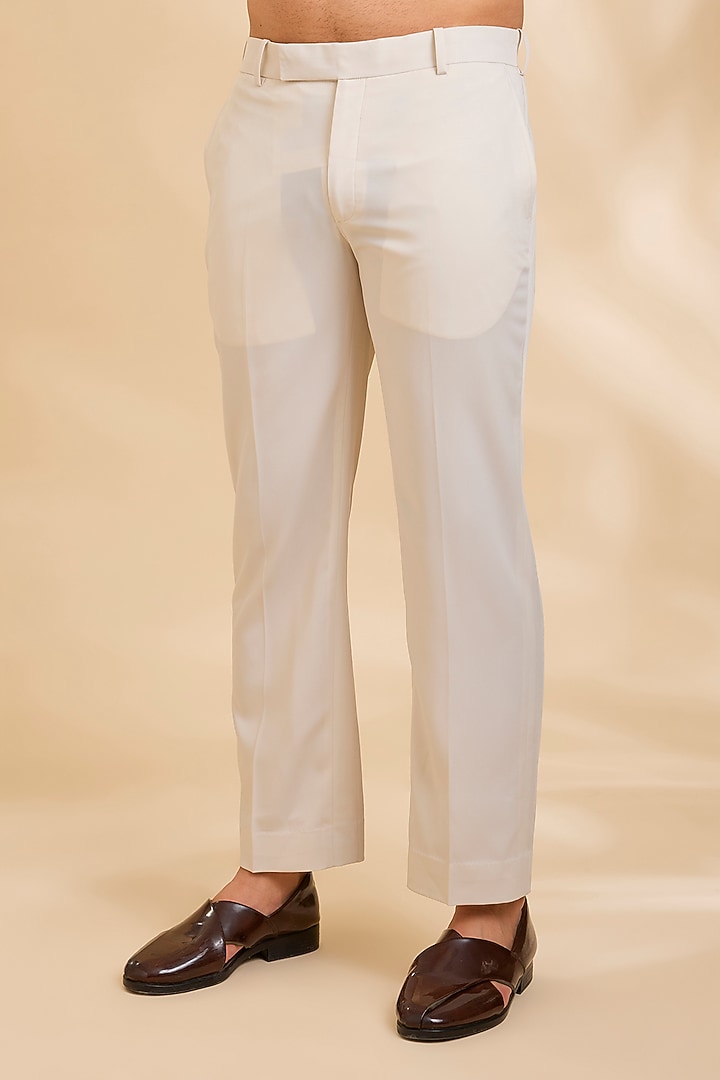 Mouse-Colored Silk Groom Indowestern Set by Qbik Men at Pernia's Pop Up Shop