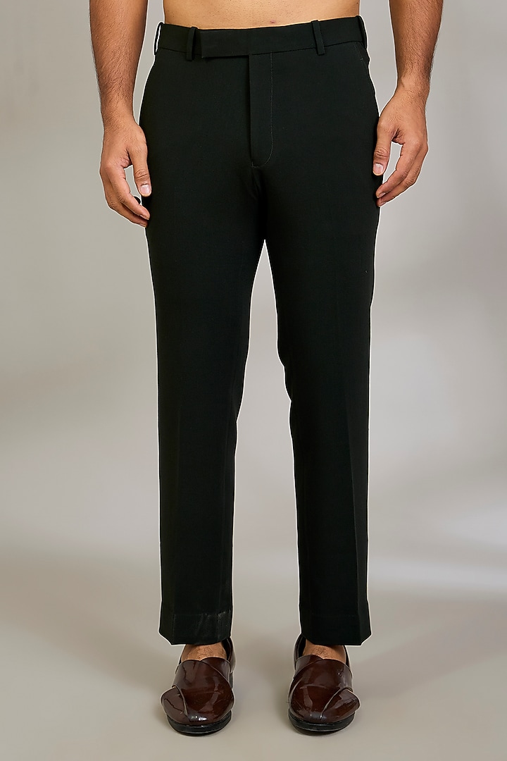 Bottle Green Suiting Fabric Groom Indowestern Set by Qbik Men at Pernia's Pop Up Shop