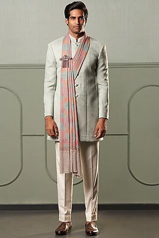 Mint Indowestern Sherwani Set by Qbik Men