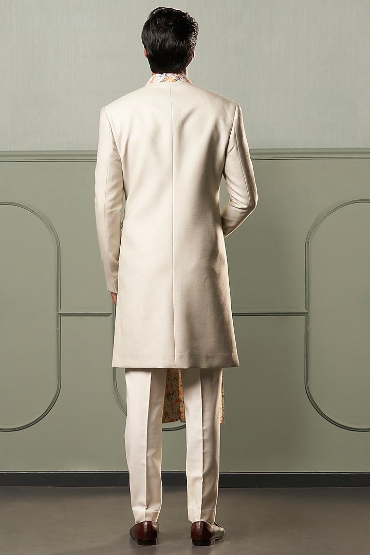 Mint Cotton Silk Indo-Western Set by Qbik Men at Pernia's Pop Up Shop