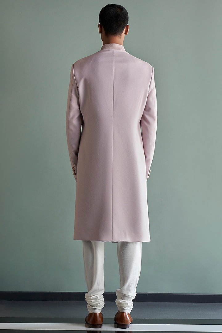 Pink Suiting Wedding Indowestern Set by Qbik Men at Pernia's Pop Up Shop
