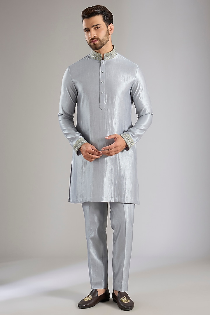 Pista Silk Bundi Jacket Set by Qbik Men at Pernia's Pop Up Shop