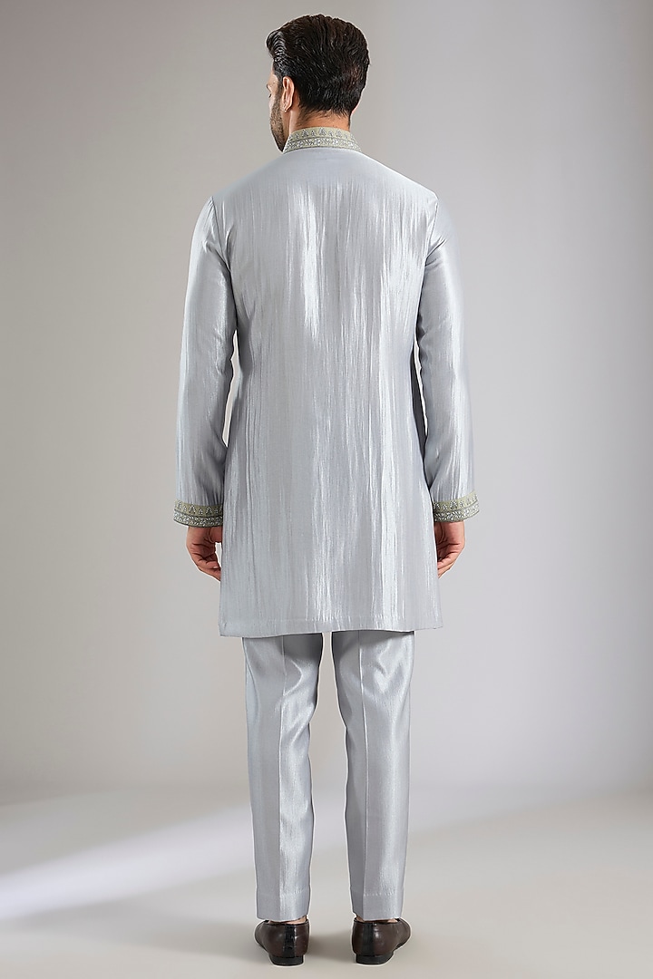 Pista Silk Bundi Jacket Set by Qbik Men at Pernia's Pop Up Shop