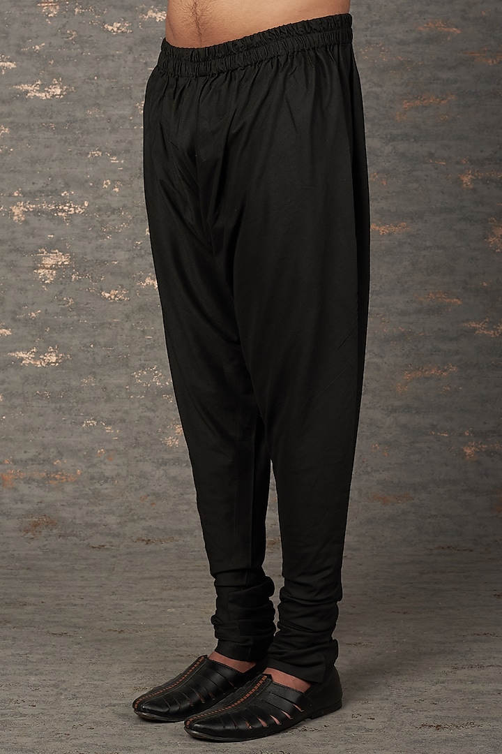 Black Wool Wedding Sherwani Set by Qbik Men at Pernia's Pop Up Shop