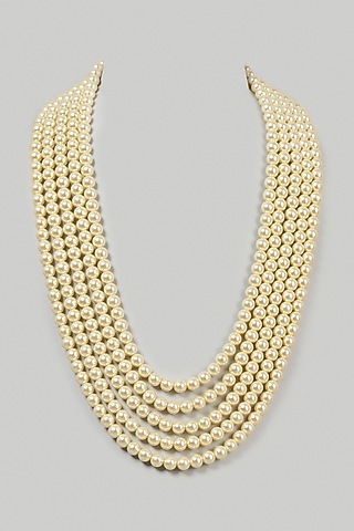 Ivory Mala In Pearl by Qbik Men