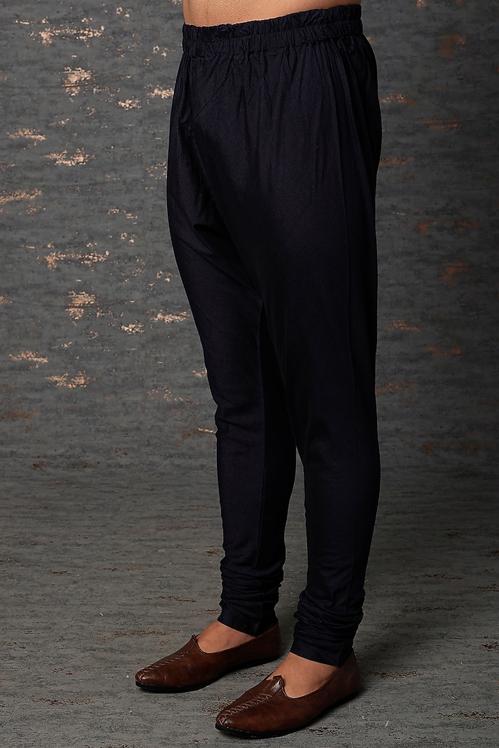 Black Matka Cotton Kurta Set by Qbik Men at Pernia's Pop Up Shop