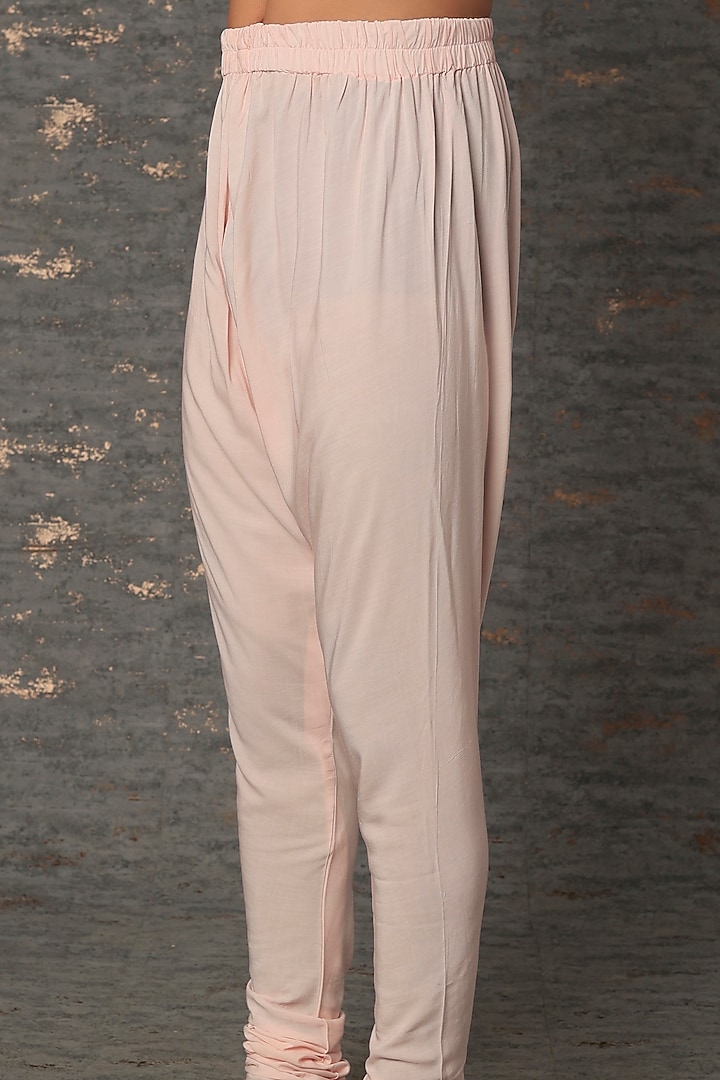 Pink Modal Bundi Jacket With Kurta Set by Qbik Men at Pernia's Pop Up Shop