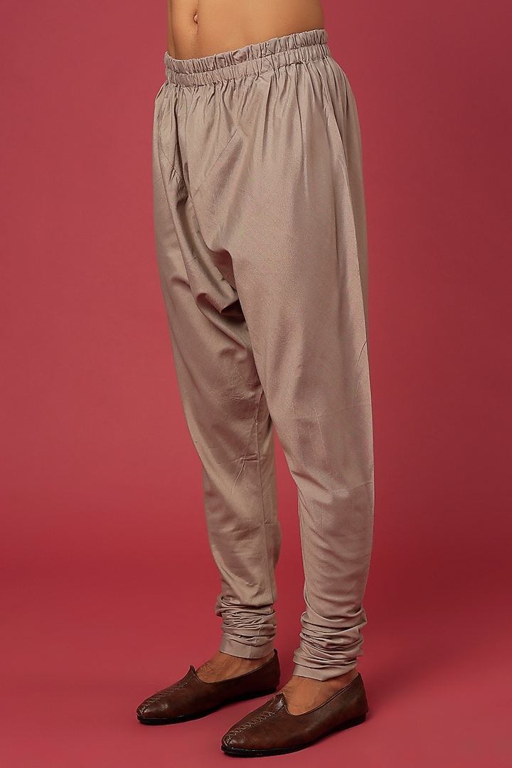 Grey Matka Cotton Kurta Set by Qbik Men at Pernia's Pop Up Shop