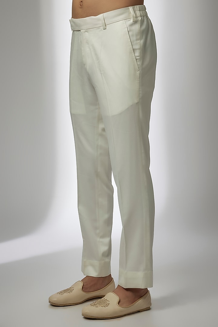 Mint Pashmina Silk Kashmiri Embroidered Nehru Jacket Set by Qbik Men at Pernia's Pop Up Shop