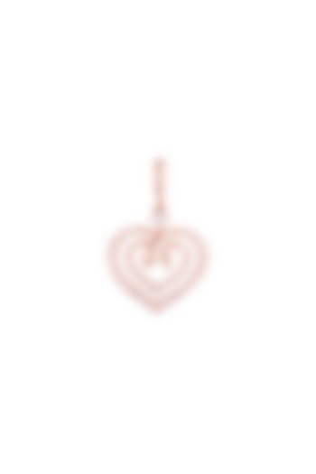 18kt Rose gold diamond infinity heart pendant by Qira Fine Jewellery