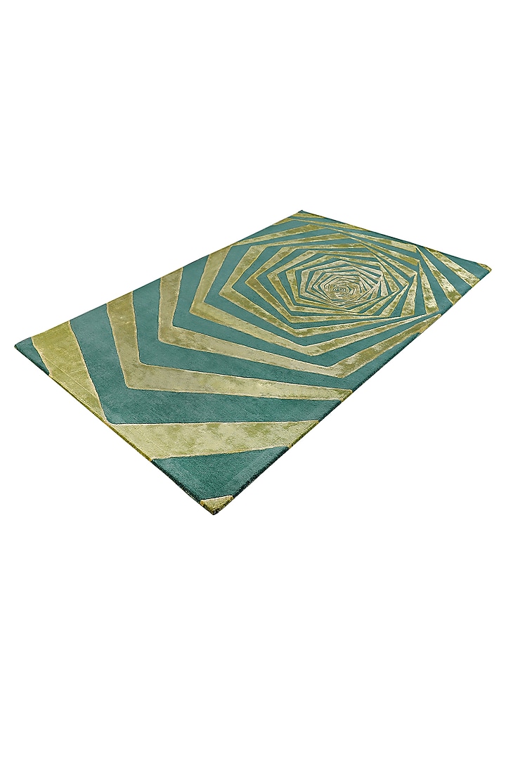Green Hand-Tufted Carpet by QAALEEN at Pernia's Pop Up Shop