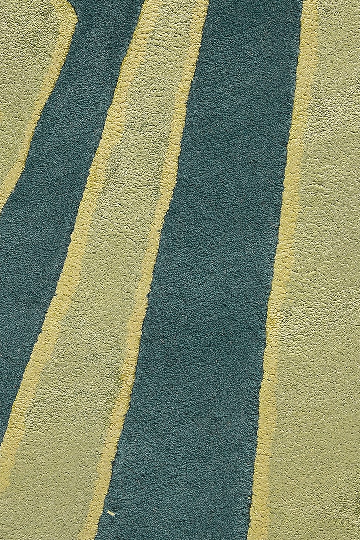 Green Hand-Tufted Carpet by QAALEEN at Pernia's Pop Up Shop