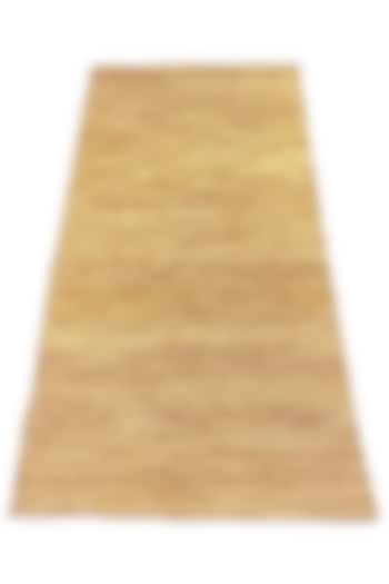 Gold Hand-Woven Carpet by QAALEEN at Pernia's Pop Up Shop