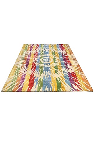 Multi-Colored Hand-Tufted Carpet by QAALEEN