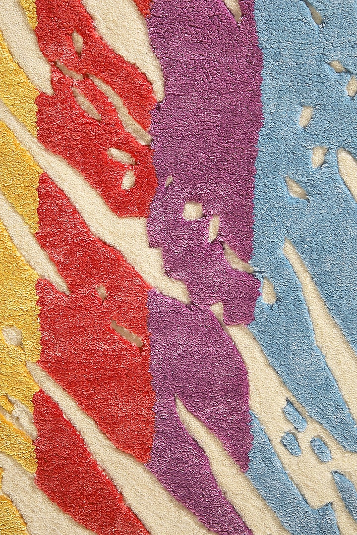 Multi-Colored Hand-Tufted Carpet by QAALEEN at Pernia's Pop Up Shop