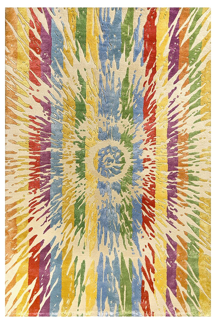 Multi-Colored Hand-Tufted Carpet by QAALEEN at Pernia's Pop Up Shop