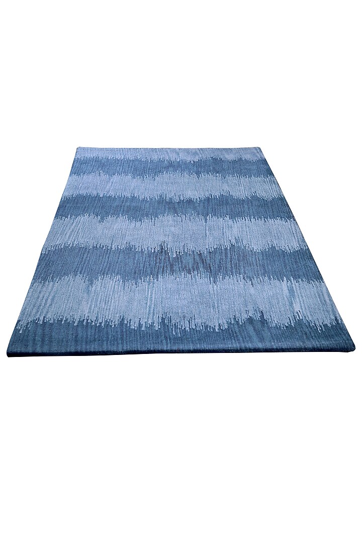 Blue Hand-Tufted Carpet by QAALEEN at Pernia's Pop Up Shop