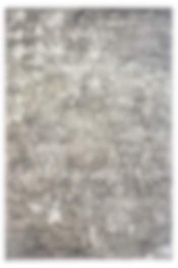 Grey & Beige Hand-Tufted Carpet by QAALEEN