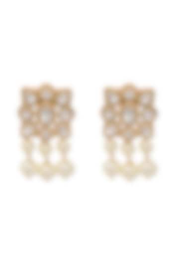 Gold Finish Pearl Choker Necklace Set by Queen Be at Pernia's Pop Up Shop