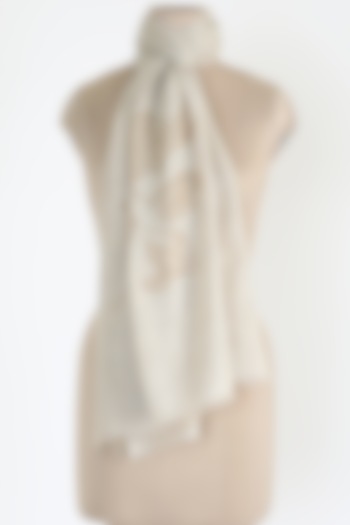 Ivory Air Cashmere Shawl by Queenmark
