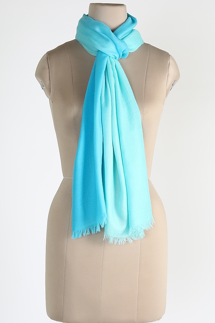 Light Blue Air Cashmere Shawl by Queenmark at Pernia's Pop Up Shop