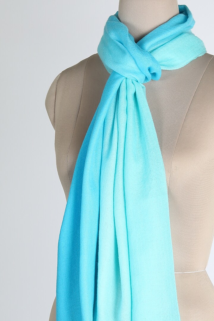 Light Blue Air Cashmere Shawl by Queenmark at Pernia's Pop Up Shop