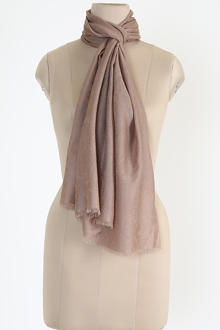 Light Brown Air Cashmere Shawl by Queenmark at Pernia's Pop Up Shop