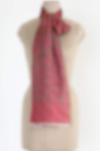 Pink Silk Cashmere Shawl by Queenmark