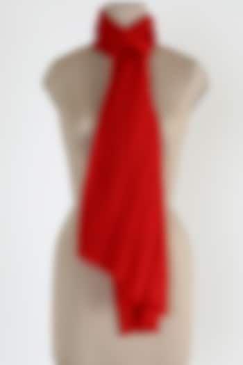 Red Air Cashmere Shawl by Queenmark