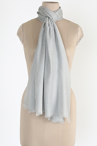 Grey Air Cashmere Shawl by Queenmark