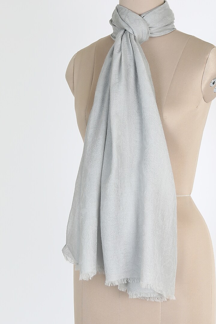 Grey Air Cashmere Shawl by Queenmark at Pernia's Pop Up Shop