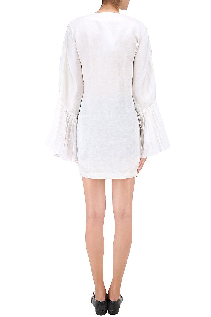 White kimono sleeves v neck shirt available only at Pernia's Pop Up Shop.