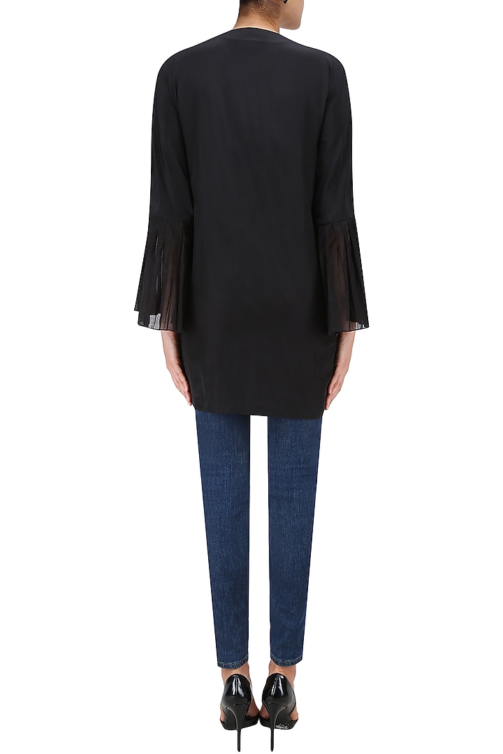 Black kimono sleeves v neck shirt available only at Pernia's Pop Up Shop.