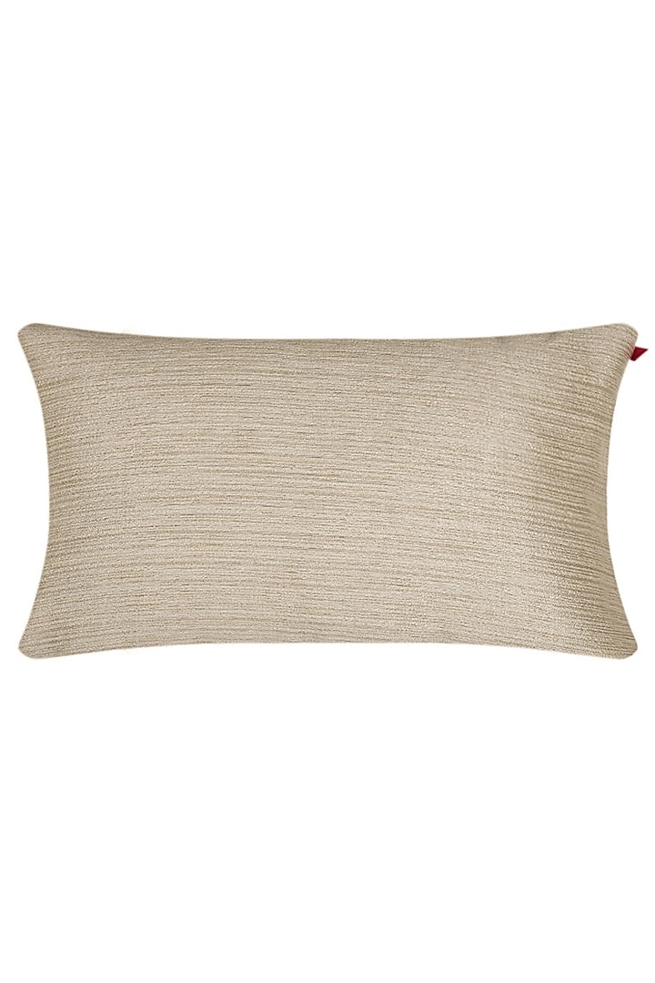 Ivory & Beige Embroidered Cushion Covers (Set of 3) by RAFFINEE at Pernia's Pop Up Shop